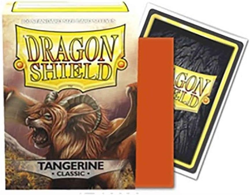 Dragon Shield Standard Size Card Sleeves – Classic Tangerine 100 CT | Arkham Games and Comics