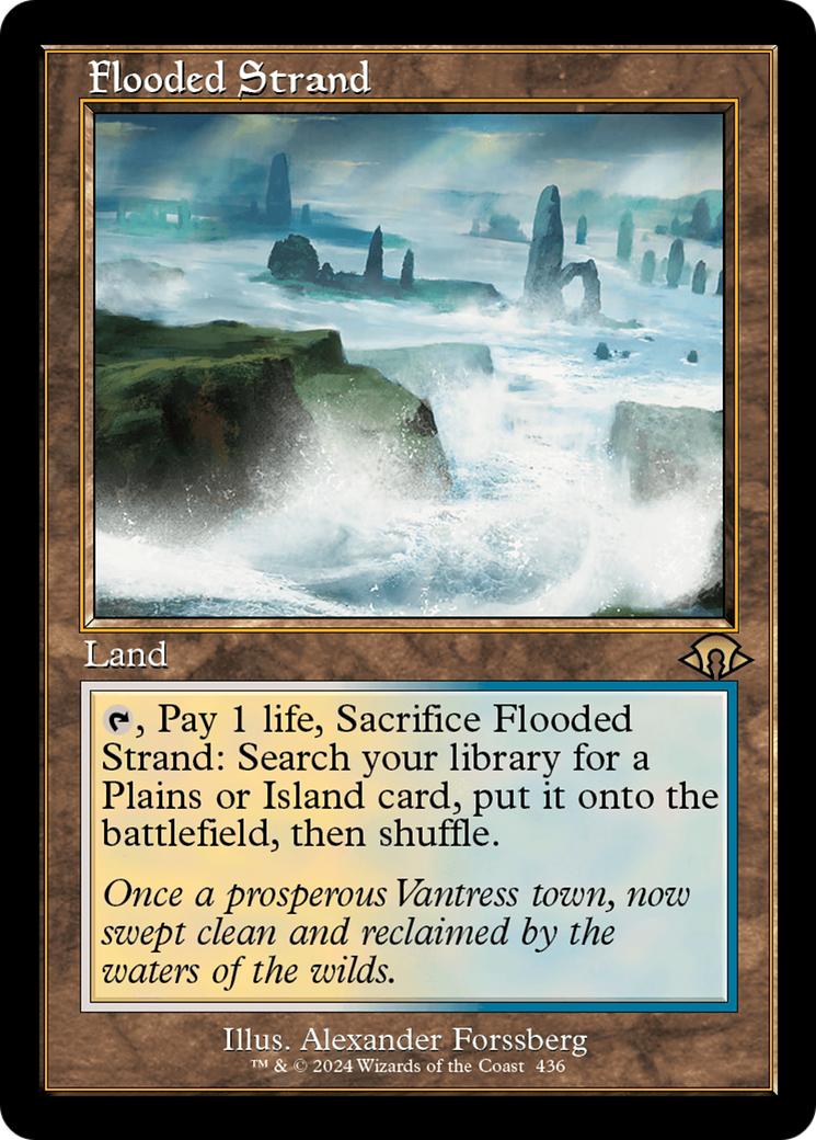 Flooded Strand (Retro) [Modern Horizons 3] | Arkham Games and Comics