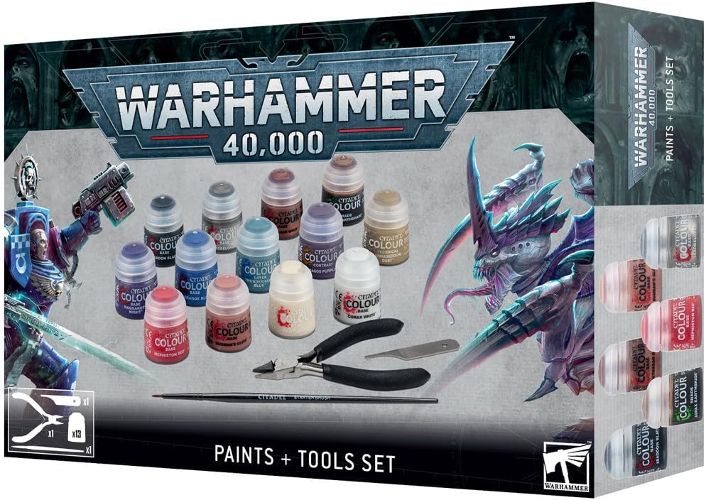Warhammer 40,000 : Paints and Tool Set | Arkham Games and Comics