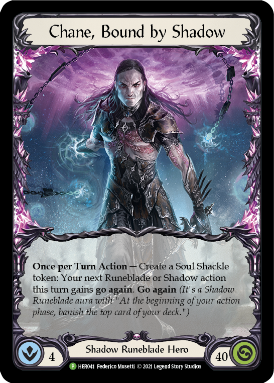 Chane, Bound by Shadow [HER041] (Promo)  Rainbow Foil | Arkham Games and Comics