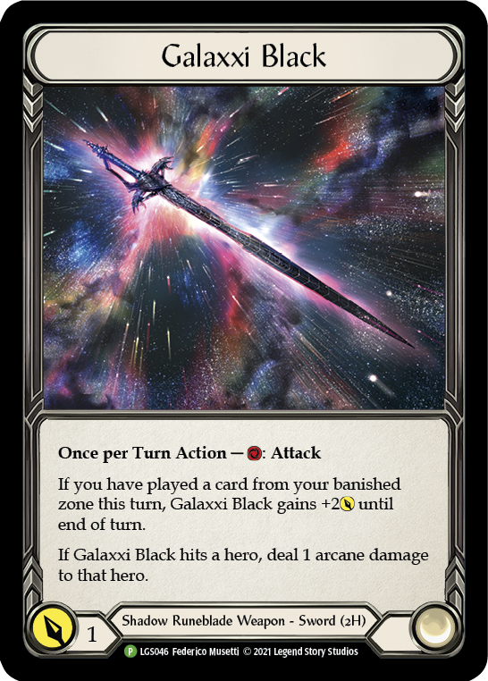 Galaxxi Black [LGS046] (Promo)  Cold Foil | Arkham Games and Comics