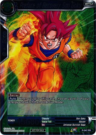 Preface of Recovery Son Goku (Event Pack 2 - 2018) (P-047_PR) [Promotion Cards] | Arkham Games and Comics