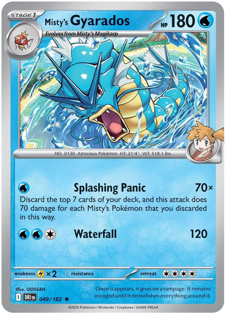 Image for Misty's Gyarados (049/182) (DRI) - Pokemon | Arkham Games and Comics