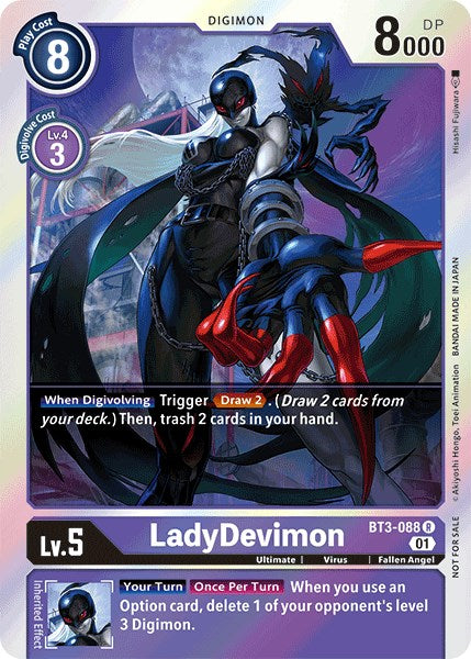 LadyDevimon [BT3-088] (Official Tournament Pack Vol.4) [Release Special Booster Promos] | Arkham Games and Comics