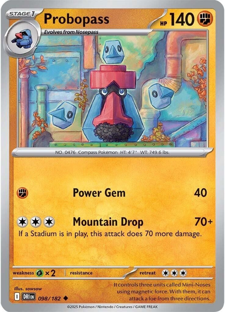 Image for Probopass (098/182) (DRI) - Pokemon | Arkham Games and Comics