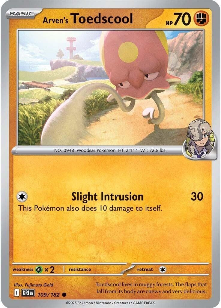 Image for Arver's Toedscool (109/182) (DRI) - Pokemon | Arkham Games and Comics