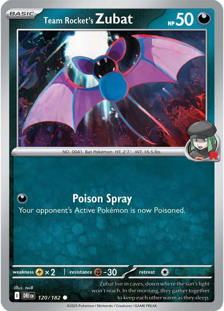 Image for Team Rocket's Zubat (120/182) (DRI) - Pokemon | Arkham Games and Comics
