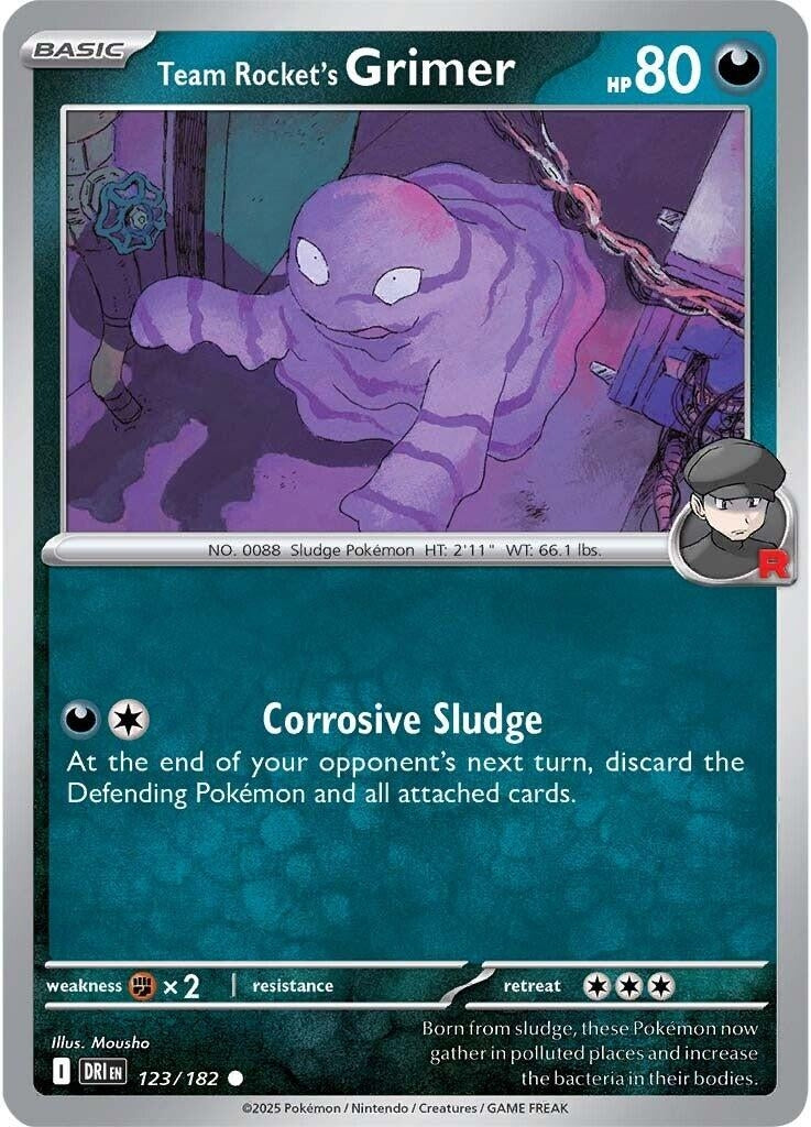 Image for Team Rocket's Grimer (123/182) (DRI) - Pokemon | Arkham Games and Comics