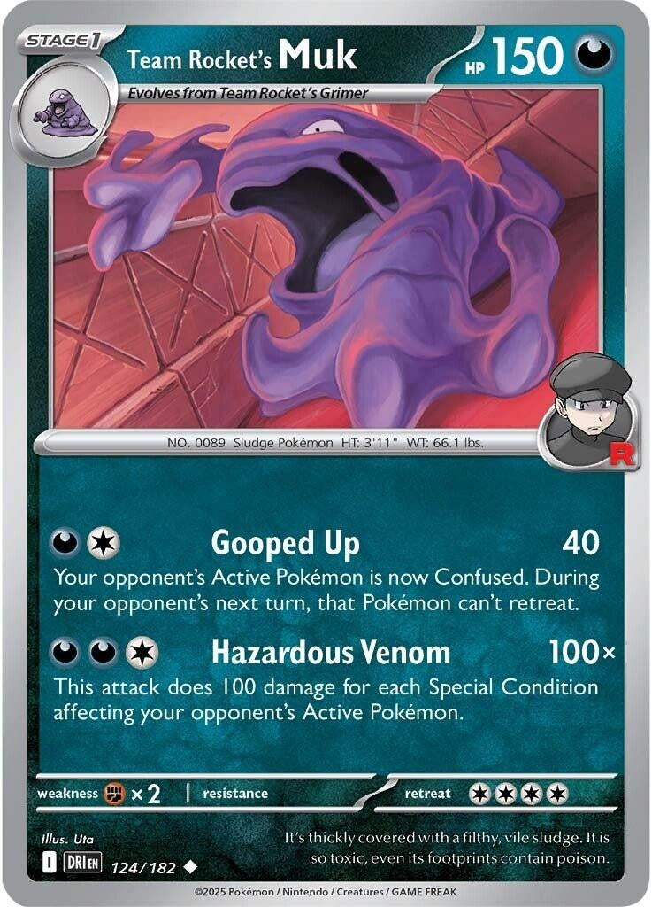 Image for Team Rocket's Muk (124/182) (DRI) - Pokemon | Arkham Games and Comics