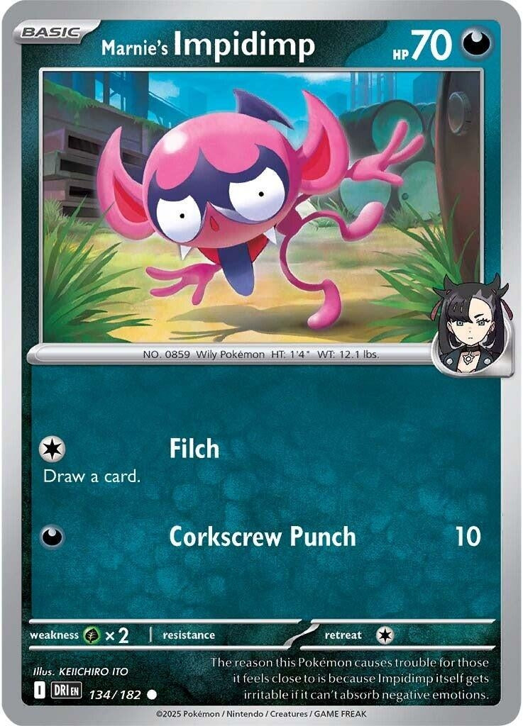 Image for Marnie's Impidimp (134/182) (DRI) - Pokemon | Arkham Games and Comics