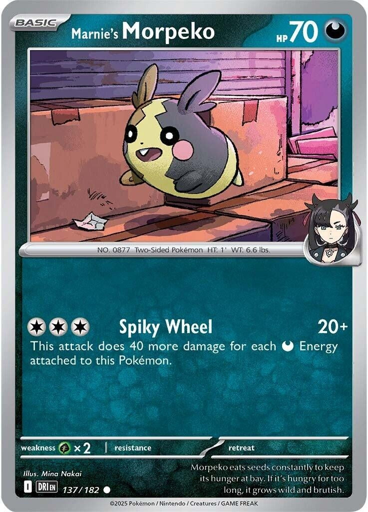 Image for Marnie's Marpeko (137/182) (DRI) - Pokemon | Arkham Games and Comics