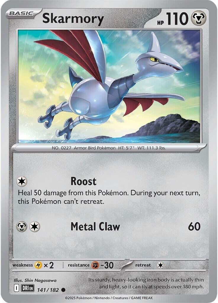 Image for Skarmory (141/182) (DRI) - Pokemon | Arkham Games and Comics