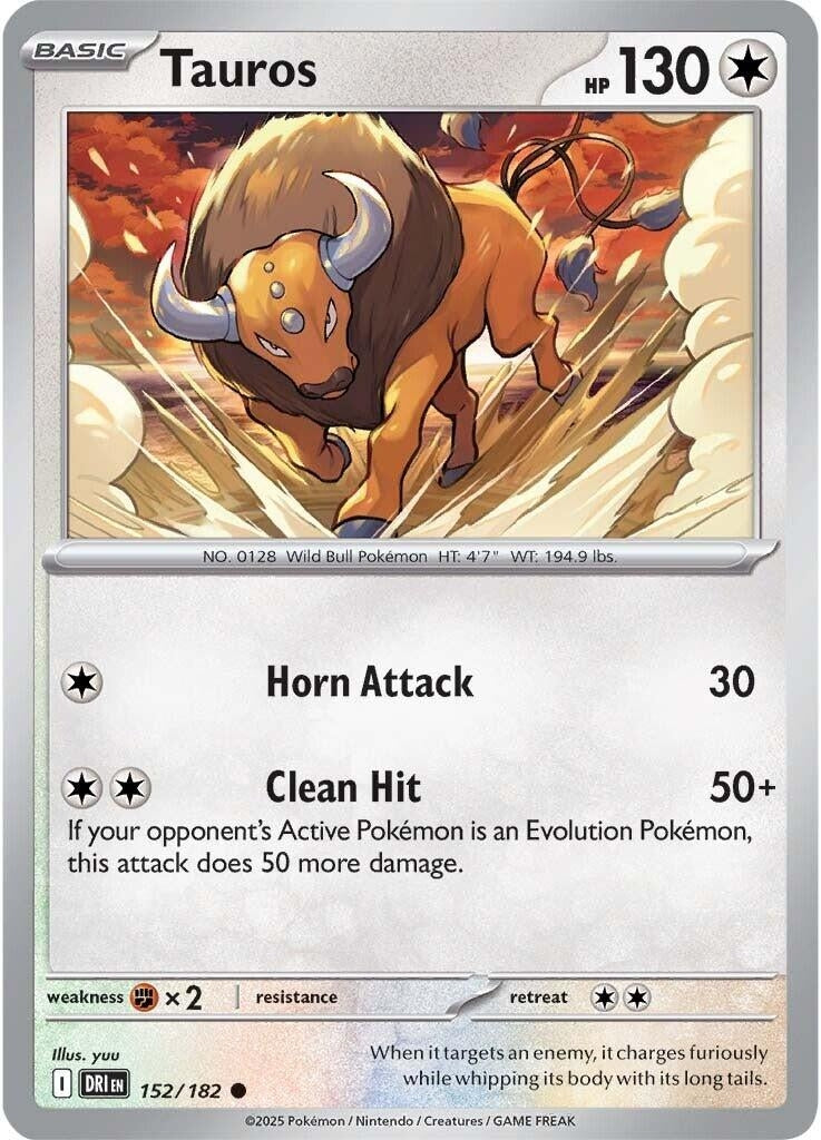 Image for Tauros (152/182) (DRI) - Pokemon | Arkham Games and Comics