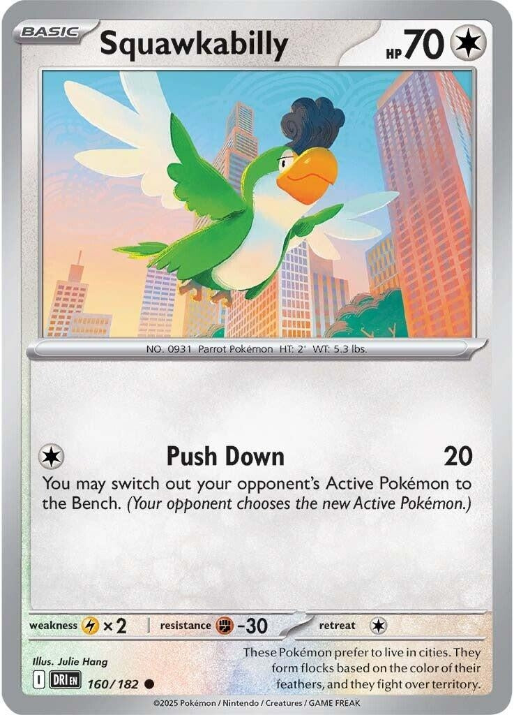 Image for Squawkabilly (160/182) (DRI) - Pokemon | Arkham Games and Comics