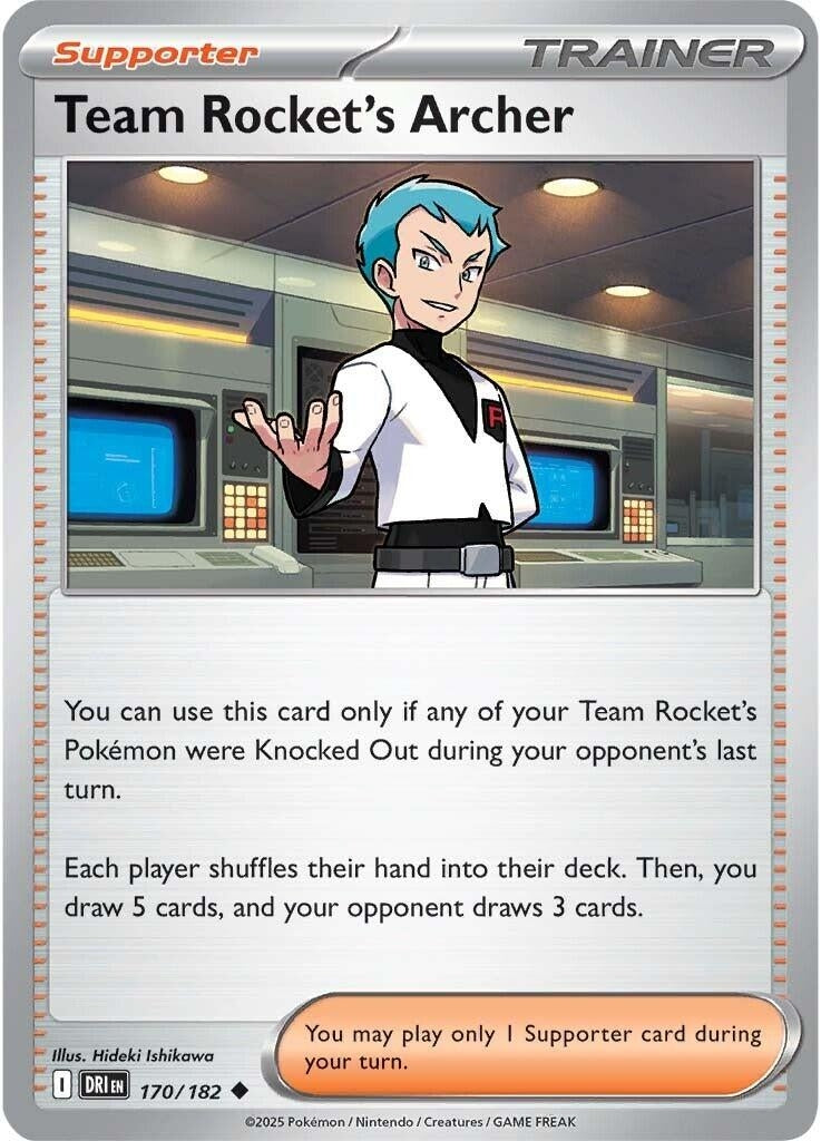 Image for Team Rocket's Archer (170/182) (DRI) - Pokemon | Arkham Games and Comics