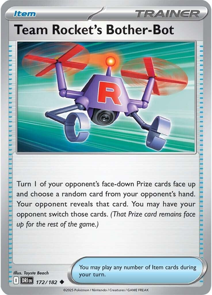 Image for Team Rocket's Bother-Bot (172/182) (DRI) - Pokemon | Arkham Games and Comics