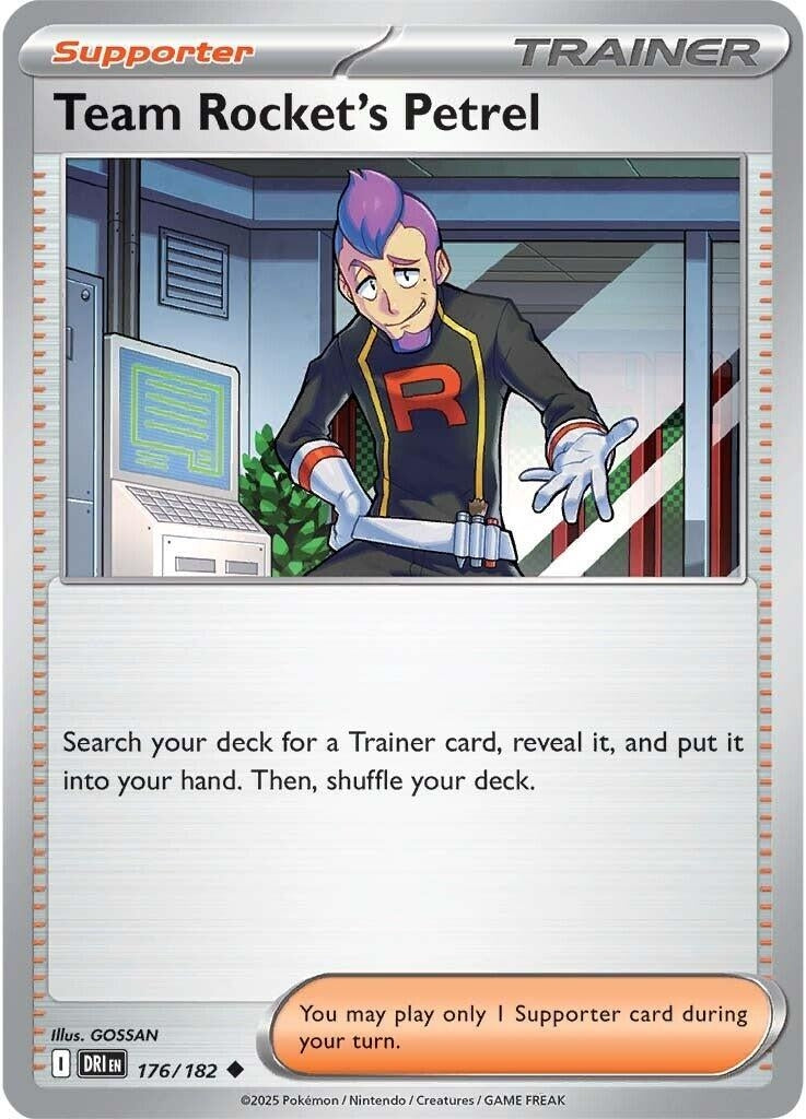Image for Team Rocket's Petrel (176/182) (DRI) - Pokemon | Arkham Games and Comics