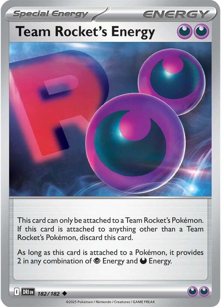 Image for Team Rocket's Energy (182/182) (DRI) - Pokemon | Arkham Games and Comics