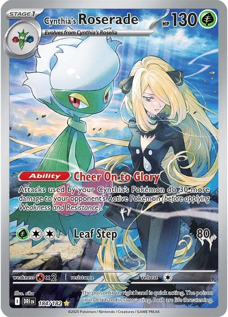 Image for Cynthia's Roserade (184/182) (DRI) - Pokemon | Arkham Games and Comics