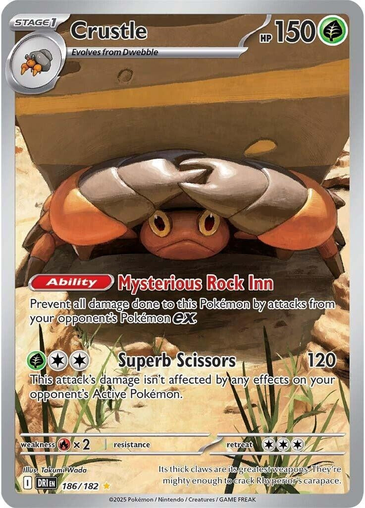 Image for Crustle (186/182) (DRI) - Pokemon | Arkham Games and Comics