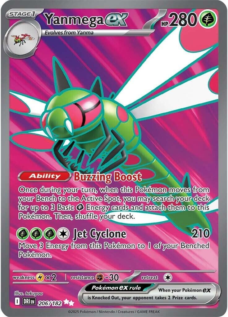 Image for Yanmega ex (206/182) (DRI) - Pokemon | Arkham Games and Comics