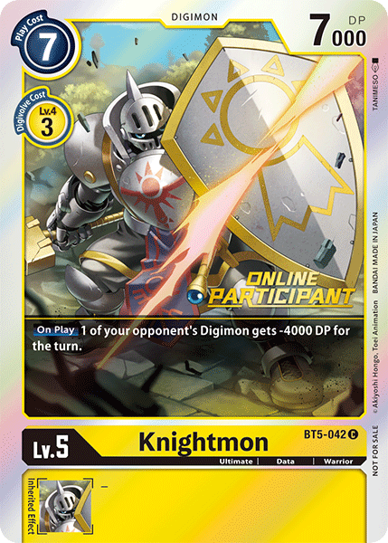 Knightmon [BT5-042] (Online Participant) [Battle of Omni Promos] | Arkham Games and Comics