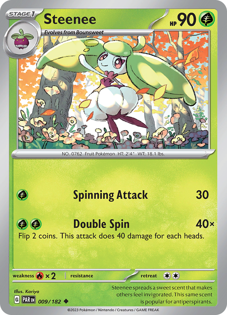 Steenee (009/182) [Scarlet & Violet: Paradox Rift] | Arkham Games and Comics