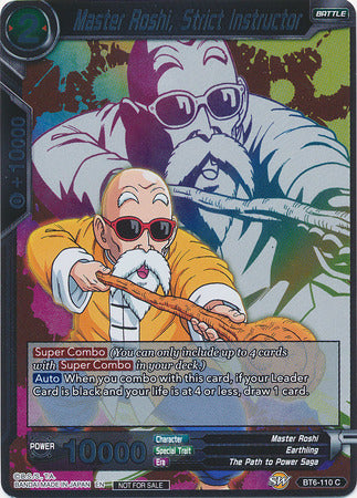 Master Roshi, Strict Instructor (Event Pack 4) (BT6-110) [Promotion Cards] | Arkham Games and Comics