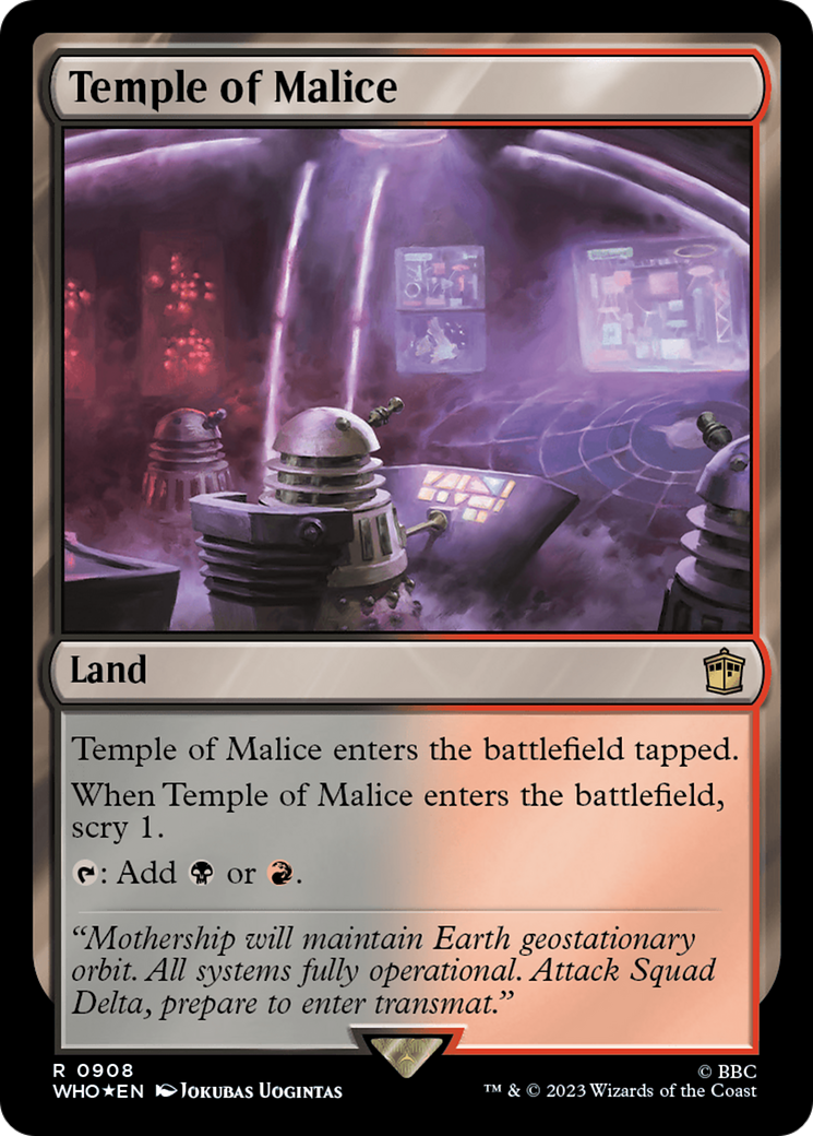 Temple of Malice (Surge Foil) [Doctor Who] | Arkham Games and Comics