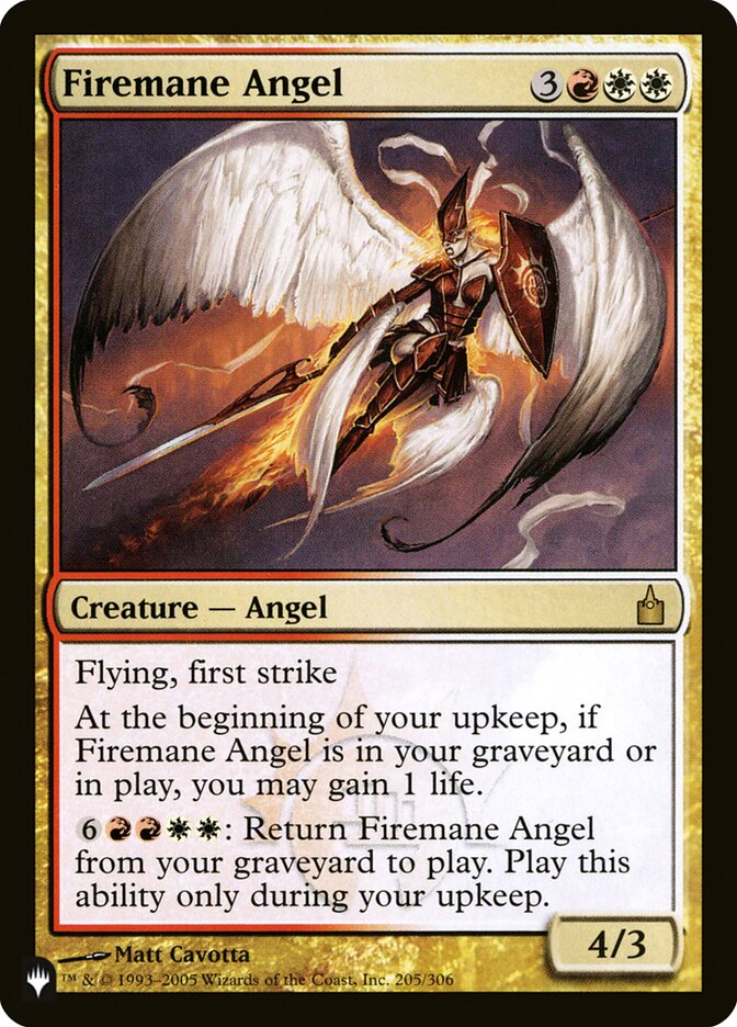 Firemane Angel [The List] | Arkham Games and Comics