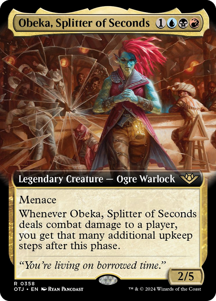 Obeka, Splitter of Seconds (Extended Art) [Outlaws of Thunder Junction] | Arkham Games and Comics