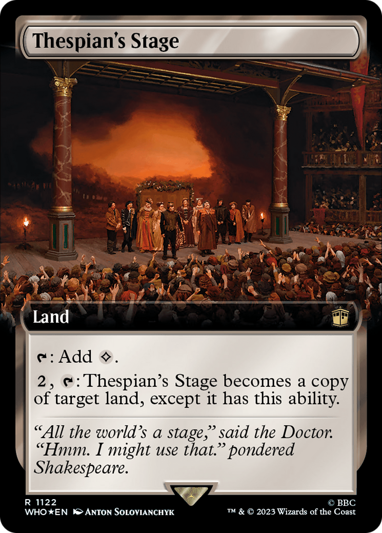 Thespian's Stage (Extended Art) (Surge Foil) [Doctor Who] | Arkham Games and Comics