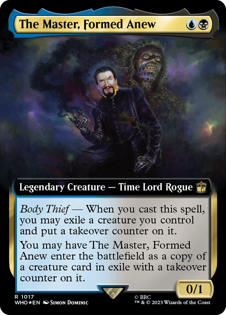 The Master, Formed Anew (Extended Art) (Surge Foil) [Doctor Who] | Arkham Games and Comics