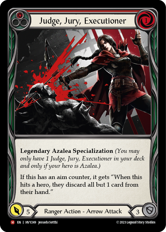 Judge, Jury, Executioner [HVY249] (Heavy Hitters)  Rainbow Foil | Arkham Games and Comics