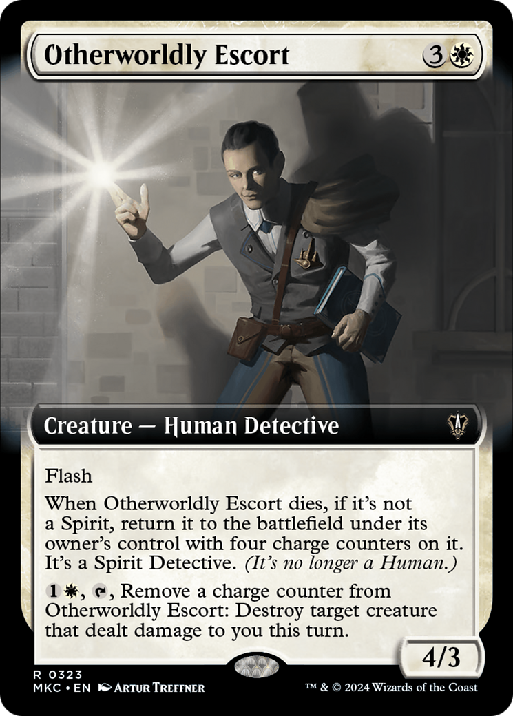 Otherworldly Escort (Extended Art) [Murders at Karlov Manor Commander] | Arkham Games and Comics