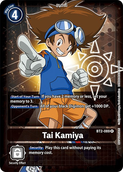 Tai Kamiya [BT2-089] (Official Tournament Pack Vol.3) [Release Special Booster Promos] | Arkham Games and Comics