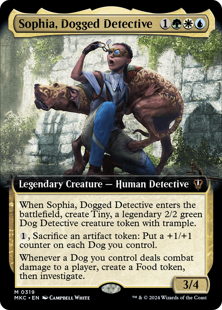 Sophia, Dogged Detective (Extended Art) [Murders at Karlov Manor Commander] | Arkham Games and Comics