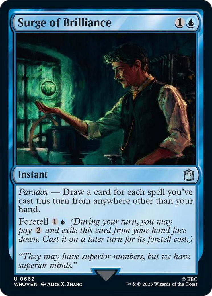 Surge of Brilliance (Surge Foil) [Doctor Who] | Arkham Games and Comics
