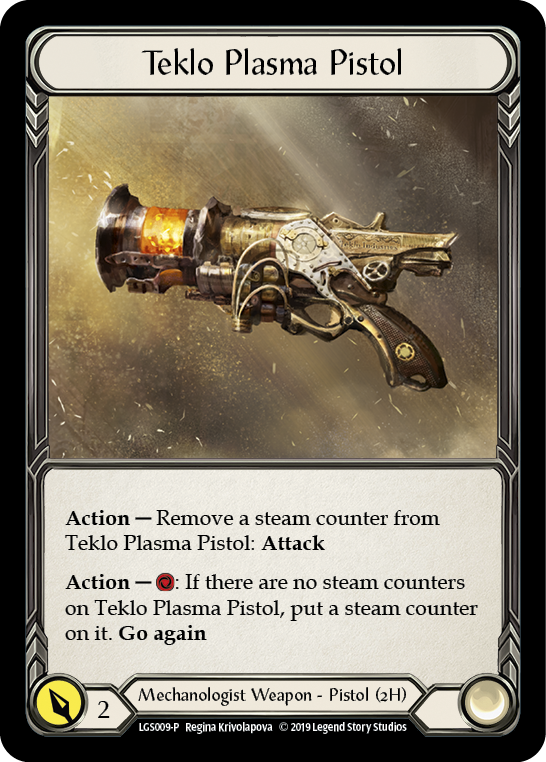 Teklo Plasma Pistol [LGS009-P] (Promo)  1st Edition Cold Foil | Arkham Games and Comics