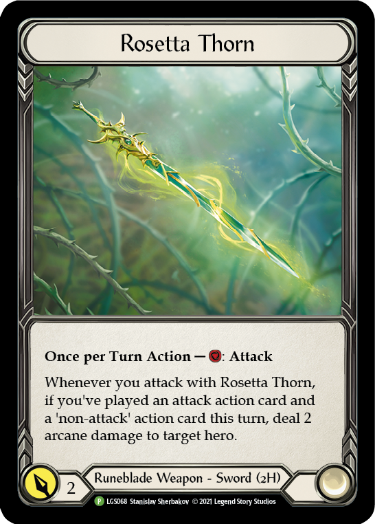 Rosetta Thorn [LGS068] (Promo)  Cold Foil | Arkham Games and Comics