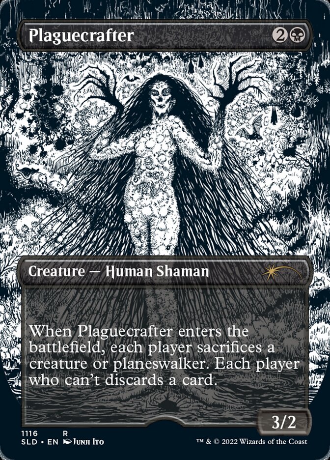 Plaguecrafter (Borderless Etched Foil) [Secret Lair Drop Series] | Arkham Games and Comics