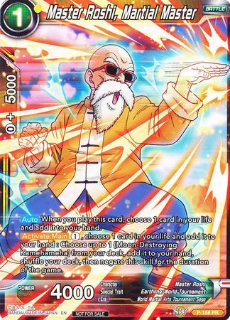 Master Roshi, Martial Master (Power Booster: World Martial Arts Tournament) (P-158) [Promotion Cards] | Arkham Games and Comics