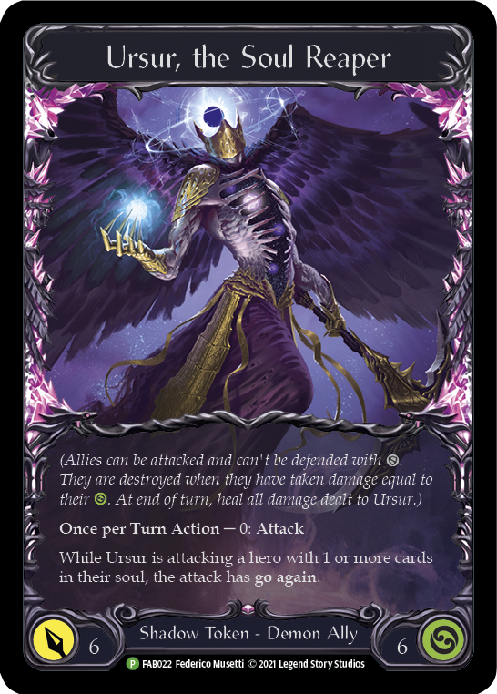 Ursur, the Soul Reaper [FAB022] (Promo)  Cold Foil | Arkham Games and Comics