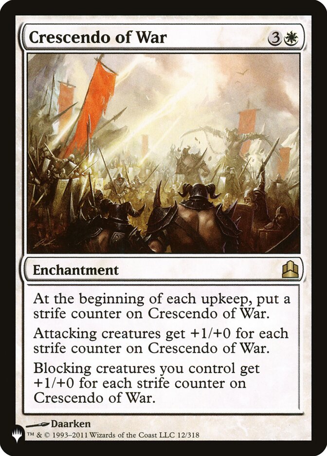 Crescendo of War [The List] | Arkham Games and Comics