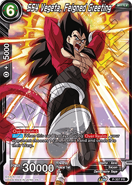 SS4 Vegeta, Feigned Greeting (P-307) [Tournament Promotion Cards] | Arkham Games and Comics