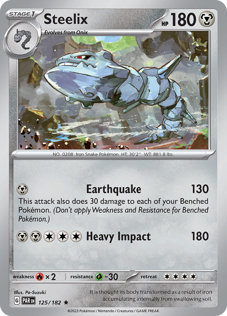 Steelix (125/182) [Scarlet & Violet: Paradox Rift] | Arkham Games and Comics