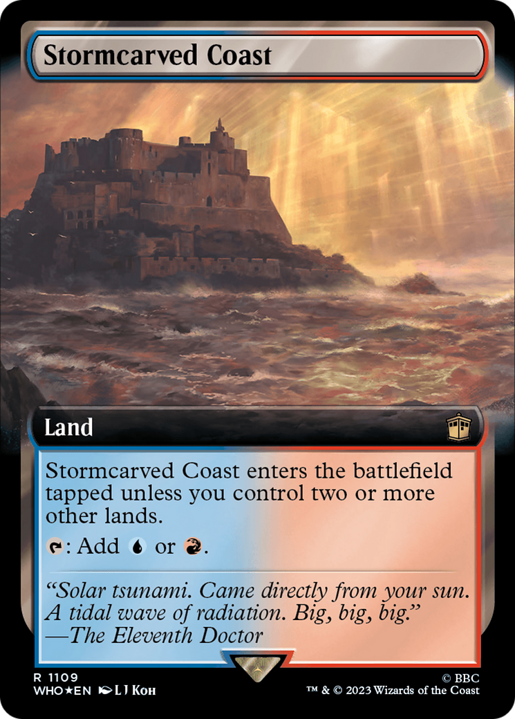 Stormcarved Coast (Extended Art) (Surge Foil) [Doctor Who] | Arkham Games and Comics