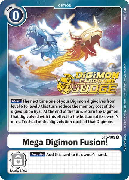 Mega Digimon Fusion! [BT5-109] (Judge Pack 1) [Battle of Omni Promos] | Arkham Games and Comics