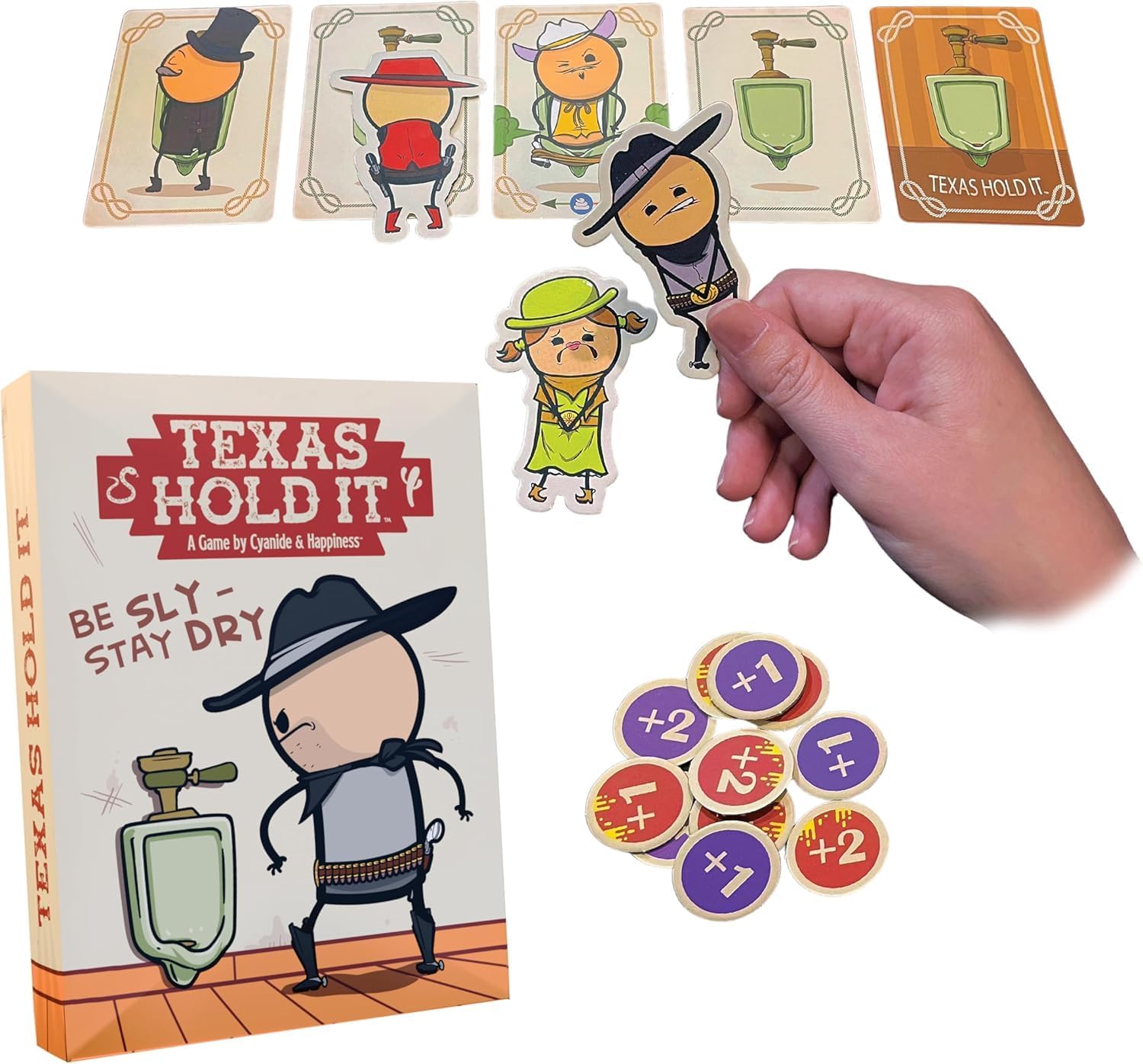 Texas Hold It Card Game - Wild West Bathroom Card Game by Cyanide & Happiness | Arkham Games and Comics