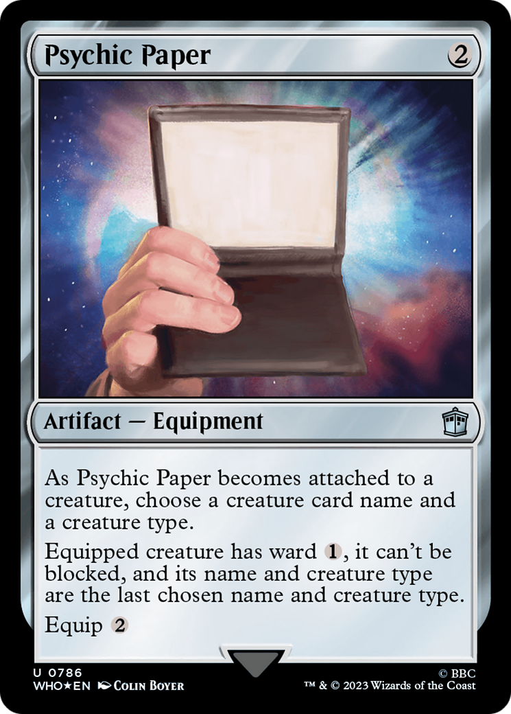 Psychic Paper (Surge Foil) [Doctor Who] | Arkham Games and Comics